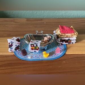 Umbra Muse Bath Tub 3” Chrome Plated Designed by Joel Yatscoff And Miniatures